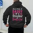 Soon To Be A Daddy Of A Beautiful Baby Girl Baby Shower Men's Hoodie Back Print