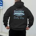 Soon To Be A Daddy Of a Handsome Baby Boy Announcement Men's Hoodie Back Print