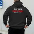 Soon To Be A Daddy Of Twins Expecting Father Men's Hoodie Back Print