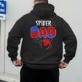Spiders Dad Matching Family Birthday Father's Day Men's Hoodie Back Print