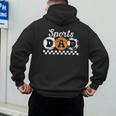 Sports Dad Proud Sports Father Sport Dad Men's Hoodie Back Print