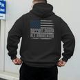 Support ALS Awareness Month USA American Flag Men Dad Men's Hoodie Back Print Support ALS Awareness Month USA American Flag Men Dad Men's Hoodie Back Print