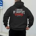 I Survived My Daughter's Wedding Father Of The Bride Dad Men's Hoodie Back Print