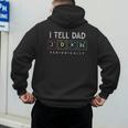 I Tell Dad Jokes Periodically Punny Fathers Day Dad Jokes Men's Hoodie Back Print