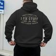 That's What I Do I Fix Stuff And I Know Things Dad Men's Hoodie Back Print That's What I Do I Fix Stuff And I Know Things Dad Men's Hoodie Back Print