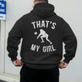 That's My Girl Volleyball Dad Of A Volleyball Player Father Men's Hoodie Back Print