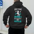 Never Thought I'd Be Wearing a Mermaid Dad Small Men's Hoodie Back Print