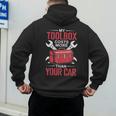 My Toolbox Costs More Than Your Car Mechanic Dad Rrepair Guy Men's Hoodie Back Print