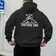 Tortoise Dad Tortoise With Sunglasses Vintage Tortoise Dad Men's Hoodie Back Print