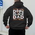 History Month Family Matching Melanin Dope Black Dad Men's Hoodie Back Print