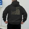 Twin Dad Camo USA Flag Twin Dad The Man The Myth The Legend Men's Hoodie Back Print