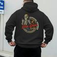 Twin Dad Club Dad Of Twins Skeleton Father's Day Men's Hoodie Back Print