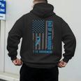 Type 1 Diabetes Awareness T1D Dad Of Warrior Type 1 Diabetic Men's Hoodie Back Print