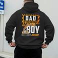 Vehicle Construction Excavator Dad Of The Birthday Boy Small Men's Hoodie Back Print
