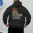Veteran Dad Men's Hoodie Back Print