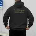 Vintage 1966 Retro 60th Birthday Classic 60 Year Old Men Dad Men's Hoodie Back Print