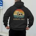 Vintage Axolotl Dad Axolotl Lovers Daddy Father's Day Men's Hoodie Back Print Vintage Axolotl Dad Axolotl Lovers Daddy Father's Day Men's Hoodie Back Print