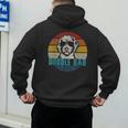 Vintage Best Doodle Dad Ever Father's Day Golden Doodle Men's Hoodie Back Print
