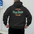 Vintage Cool Dog Dads Club Father's Day Dog Lover Men's Hoodie Back Print