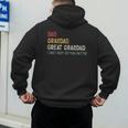 Vintage Dad Grandad Great Grandad i Just Keep Getting Better Men's Hoodie Back Print