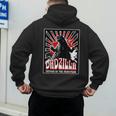 Vintage Dadzilla Father Of The Monsters Fathers Day Men's Hoodie Back Print