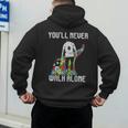 Vintage Father Son Family Autistic Kids Autism Awareness Dad Men's Hoodie Back Print