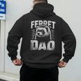 Vintage Ferret Dad Ultimate Pet Lover Ferret Owner Men's Hoodie Back Print