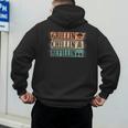 Vintage Grill Dad Grilling Chilling Refilling Men's Hoodie Back Print