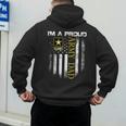 Vintage I'm A Proud Army Dad With American Flag Men's Hoodie Back Print Vintage I'm A Proud Army Dad With American Flag Men's Hoodie Back Print
