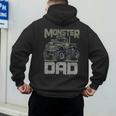 Vintage Monster Truck Lover DAD Family Matching Birthday Men's Hoodie Back Print
