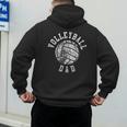 Vintage Volleyball Dad Men's Hoodie Back Print