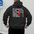 Volleyball Mom Dad Parent Shirt Daughter Player Men's Hoodie Back Print
