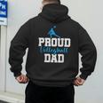 Volleyball Player Team Dad Father Proud Volleyball Dad Men's Hoodie Back Print