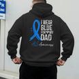 I Wear Blue For My Dad Shirt ALS Awareness Tshirt Men's Hoodie Back Print