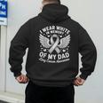 I Wear In Memory Of My Dad Lung Cancer Awareness Men's Hoodie Back Print
