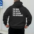 Wedding Officiant Art For Men Dad Ordained Minister Men's Hoodie Back Print Wedding Officiant Art For Men Dad Ordained Minister Men's Hoodie Back Print