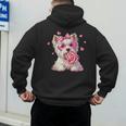 Westie Dog Valentines Day Dog Mom Westie Dad Candy Sucker For Men Women Girls Kids Men's Hoodie Back Print