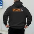 Whata Dad Men's Hoodie Back Print Whata Dad Men's Hoodie Back Print