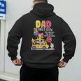 The Wheels On The Bus Dad Birthday Crew Party Toddler Kids Men's Hoodie Back Print