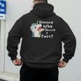 And Why Should I Care Sarcastic Unicorn Dad Mom Men's Hoodie Back Print