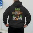Wild Dad Of The Birthday Girl Zoo Safari Jungle Animal Men's Hoodie Back Print