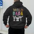 Wild Dada Zoo Theme Birthday Safari Jungle Matching Party Men's Hoodie Back Print