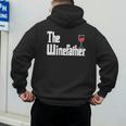 The Winefather Red Wine Tasting Fathers Day Dad Men's Hoodie Back Print