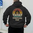 Wrestling Dad Vintage Wrestling Retro Wrestling Lover Men's Hoodie Back Print