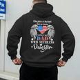 WWII Veterans Daughter Dad Remembrance Veteran Day Men's Hoodie Back Print
