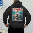 Yellow Lab Jowls Top Labrador Retriever Dog Mom Dad Men's Hoodie Back Print