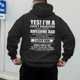 Yes I'm a Lucky Daughter I Have a Freaking Awesome Dad Men's Hoodie Back Print