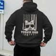 Yorkie Dad Cool Vintage Retro Proud American Men's Hoodie Back Print