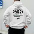 2nd Baby Announcement For Dad Promoted To Daddy Again 2026 Men's Hoodie Back Print 2nd Baby Announcement For Dad Promoted To Daddy Again 2026 Men's Hoodie Back Print