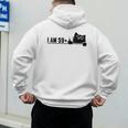 I Am 59 Plus 1 Middle Finger For A 60th Birthday Cat Mom Dad Men's Hoodie Back Print